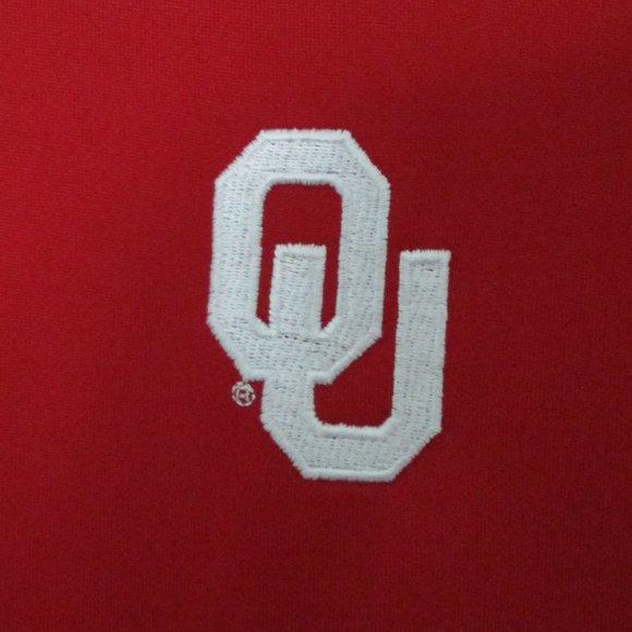 Straight Down Mens S/S Oklahoma Sooners Red Stretch Golf Polo Shirt NWOT- Medium - Picture 2 of 3